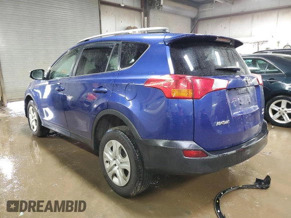 2014 Toyota RAV4 LE with VIN 2T3BFREVXEW144691, listed as a Copart auction lot 50532695 with 100,648 mi miles and Salvage Title. Bid and sale history available at DreamBid. Image 2.
