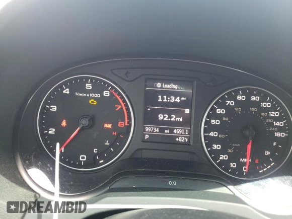 2015 Audi S3 2.0T Premium Plus with VIN WAUBFGFFXF1045880, listed as a Copart auction lot 51253383 with 99,734 mi miles. Bid and sale history available at carsss.com. Image 9.