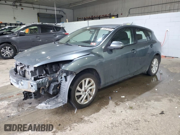 2012 Mazda 3 i Touring with VIN JM1BL1L88C1679120, listed as a Copart auction lot 46061535 with 94,099 mi miles and Salvage title. Bid and sale history available at DreamBid. Image 1.