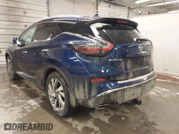 2020 Nissan Murano SL z VIN 5N1AZ2CS7LN111165, wystawiony jako IAAI lot #41486622 z przebiegiem 76 767 mil mil oraz . Historia ofert i sprzedaży dostępna na DreamBid. Obrazek 3.