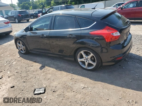 2014 Ford Focus Titanium with VIN 1FADP3N27EL251229, listed as a Copart auction lot 62201195 with 75,534 mi miles and Salvage title. Bid and sale history available at DreamBid. Image 2.