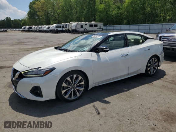 2023 Nissan Maxima Platinum with VIN 1N4AA6FV7PC502087, listed as a Copart auction lot 55296145 with 45,000 mi miles and Salvage title. Bid and sale history available at DreamBid. Image 1.