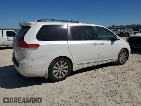 2014 Toyota Sienna XLE with VIN 5TDYK3DCXES470334, listed as a Copart auction lot 49579925 with 146,837 mi miles and Salvage Title. Bid and sale history available at DreamBid. Image 3.