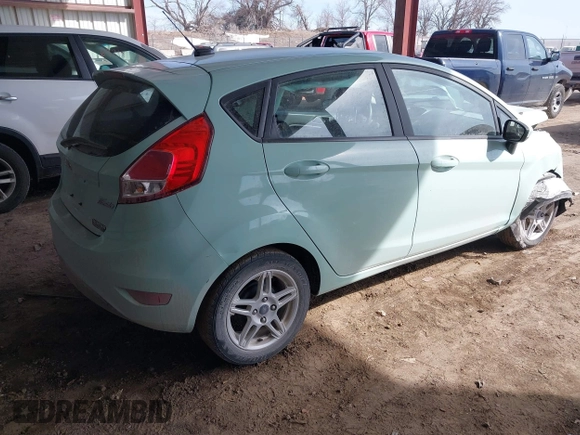 2017 Ford Fiesta SE with VIN 3FADP4EJ3HM172351, listed as a IAAI auction lot 41769567 with 86,948 mi miles. Bid and sale history available at carsss.com. Image 4.
