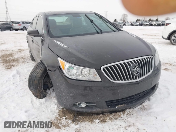 2013 Buick LaCrosse Premium 1 with VIN 1G4GF5E36DF322427, listed as a IAAI auction lot 41574871 with 189,371 mi miles and . Bid and sale history available at DreamBid. Image 1.