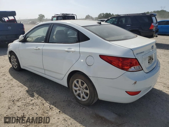 2013 Hyundai Accent GLS with VIN KMHCT4AE6DU536824, listed as a Copart auction lot 54086655 with 134,311 mi miles and Clean Title. Bid and sale history available at carsss.com. Image 2.
