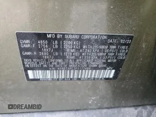 2023 Subaru Outback Touring с VIN 4S4BTAPC3P3177488, выставлен на аукционе Copart как лот 52307445 с пробегом 17 612 миль миль и Списание • Salvage title. История ставок и продаж доступна на DreamBid. Изображение 13.