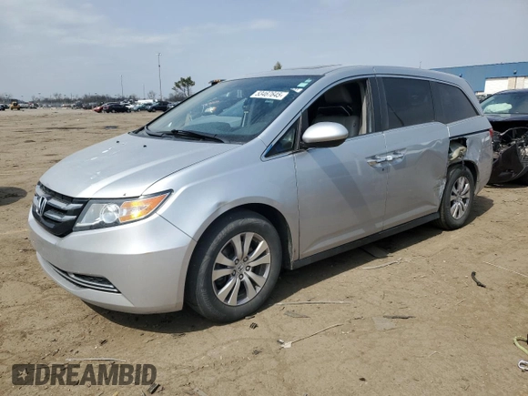 2014 Honda Odyssey EX-L with VIN 5FNRL5H6XEB065581, listed as a Copart auction lot 53467645 with 111,917 mi miles and Clean Title. Bid and sale history available at DreamBid. Image 1.