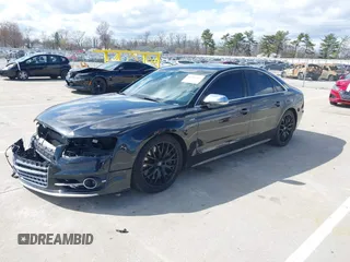 2013 Audi S8 with VIN WAUD2AFD6DN021372, listed as a IAAI auction lot 41983495 with 159,832 mi miles. Bid and sale history available at carsss.com. Image 18.