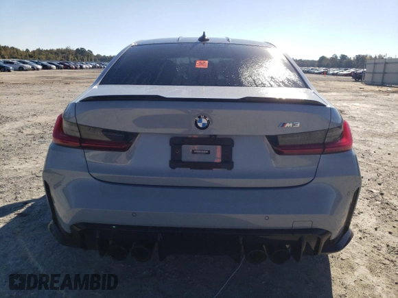 2021 BMW M3 with VIN WBS53AY01MFK81180, listed as a Copart auction lot 72774513 with 16,749 mi miles and Salvage Title. Bid and sale history available at carsss.com. Image 6.
