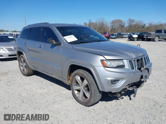 2014 Jeep Grand Cherokee Overland with VIN 1C4RJECG9EC206787, listed as a IAAI auction lot 41730875 with 194,196 mi miles. Bid and sale history available at carsss.com. Image 1.