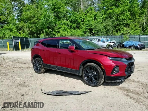 2021 Chevrolet Blazer RS z VIN 3GNKBKRS5MS581391, wystawiony jako Copart lot #58306845 z przebiegiem 29 756 mil mil oraz Szkoda całkowita • Salvage title. Historia ofert i sprzedaży dostępna na DreamBid. Obrazek 14.