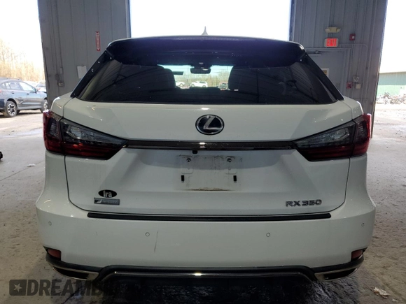 2020 Lexus RX 350 F Sport with VIN 2T2SZMDAXLC241997, listed as a Copart auction lot 82438164 with 58,576 mi miles and Salvage title. Bid and sale history available at DreamBid. Image 6.
