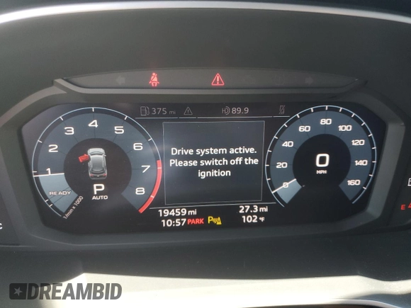 2020 Audi Q3 S line Premium Plus with VIN WA1EECF35L1047530, listed as a Copart auction lot 50935393 with 19,459 mi miles. Bid and sale history available at carsss.com. Image 9.