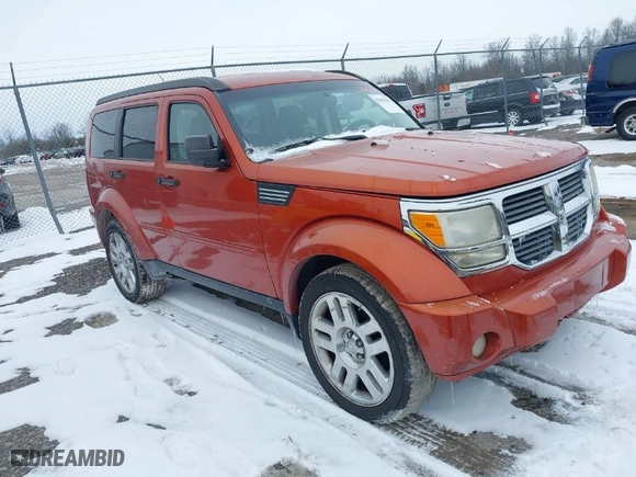 2007 Dodge Nitro SLT with VIN 1D8GU58K67W729201, listed as a IAAI auction lot 41601632 with 167,432 mi miles. Bid and sale history available at carsss.com. Image 1.