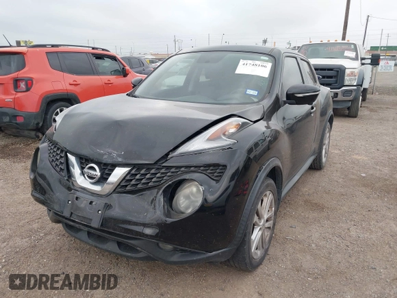 2015 Nissan Juke SV with VIN JN8AF5MR7FT502217, listed as a IAAI auction lot 41748106 with 97,200 mi miles. Bid and sale history available at carsss.com. Image 17.