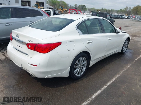 2016 Infiniti Q50 3.0t Premium with VIN JN1EV7AP7GM302998, listed as a IAAI auction lot 41912016 with 115,391 mi miles. Bid and sale history available at carsss.com. Image 4.