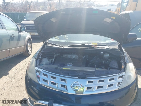 2004 Nissan Murano SE with VIN JN8AZ08W04W328304, listed as a IAAI auction lot 41808596 with 999,999 mi miles. Bid and sale history available at carsss.com. Image 10.