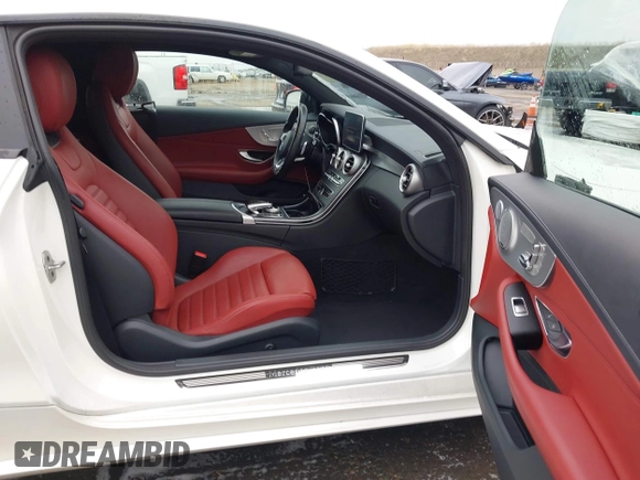2017 Mercedes-Benz C 300 with VIN WDDWJ4JB3HF330406, listed as a IAAI auction lot 41154091 with 50,921 mi miles and . Bid and sale history available at carsss.com. Image 5.