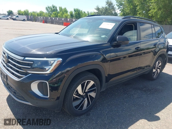 2025 Volkswagen Atlas SE with VIN 1V2HR2CA3SC507564, listed as a IAAI auction lot 42720794 with 13,257 mi miles and . Bid and sale history available at DreamBid. Image 2.