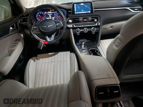 2021 Genesis G70 2.0T z VIN KMTG34LA4MU072420, wystawiony jako Copart lot #87259094 z przebiegiem 36 491 mil mil oraz Szkoda całkowita • Salvage title. Historia ofert i sprzedaży dostępna na DreamBid. Obrazek 8.