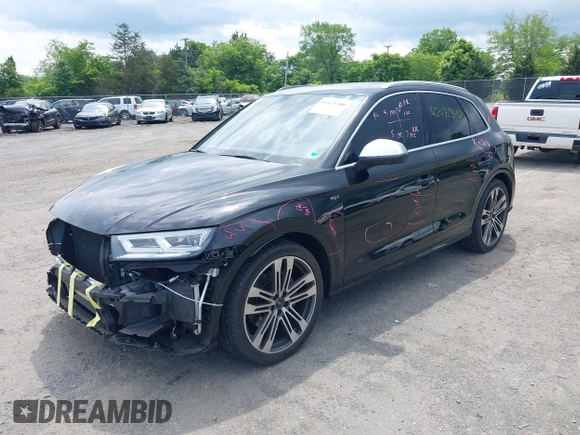 2018 Audi SQ5 Premium Plus z VIN WA1A4AFYXJ2169180, wystawiony jako IAAI lot #42471340 z przebiegiem 57 235 mil mil oraz . Historia ofert i sprzedaży dostępna na DreamBid. Obrazek 17.
