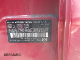 2020 Mitsubishi Mirage ES z VIN ML32F3FJ7LHF04887, wystawiony jako IAAI lot #41708735 z przebiegiem 72 512 mil mil oraz . Historia ofert i sprzedaży dostępna na DreamBid. Obrazek 9.