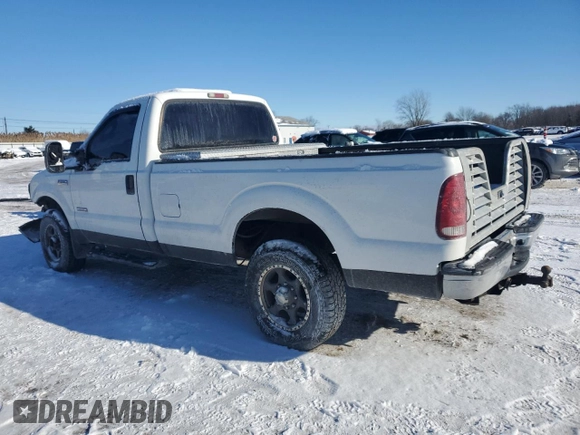 2005 Ford F-250 XL with VIN 1FTSF21P45EC86041, listed as a Copart auction lot 87603895 with 162,299 mi miles and Salvage Title. Bid and sale history available at DreamBid. Image 2.
