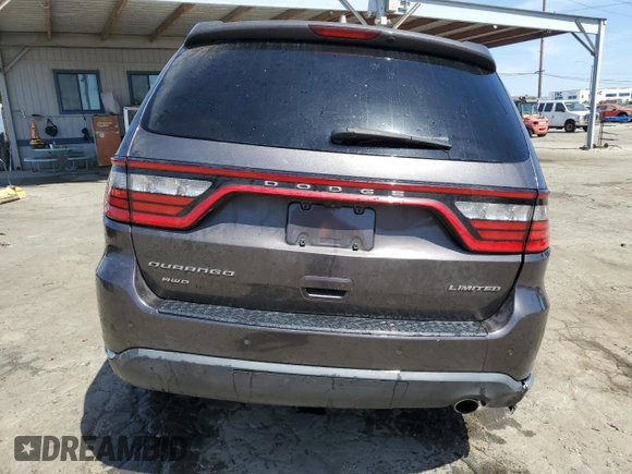 2015 Dodge Durango Limited z VIN 1C4RDJDG9FC240552, wystawiony jako Copart lot #58221145 z przebiegiem 121 882 mil mil oraz Szkoda całkowita • Salvage title. Historia ofert i sprzedaży dostępna na DreamBid. Obrazek 6.