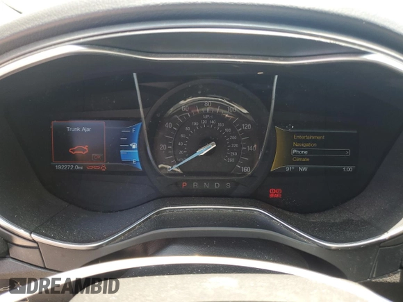 2016 Ford Fusion Titanium with VIN 3FA6P0K9XGR109499, listed as a Copart auction lot 61858445 with 192,272 mi miles and Clean title. Bid and sale history available at DreamBid. Image 9.