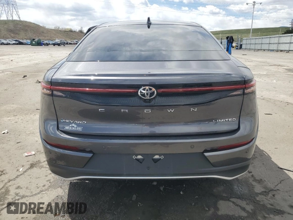 2024 Toyota Crown XLE with VIN JTDAAAAF7R3022194, listed as a Copart auction lot 54059125 with 22,977 mi miles and Salvage Title. Bid and sale history available at DreamBid. Image 6.