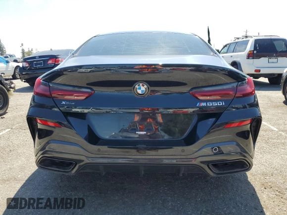 2022 BMW 8 Series M850i with VIN WBAGV8C02NCK08667, listed as a Copart auction lot 50335155 with 22,737 mi miles and Salvage title. Bid and sale history available at DreamBid. Image 6.