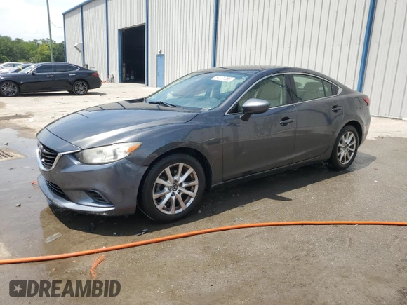 2015 Mazda 6 i Sport with VIN JM1GJ1U59F1219422, listed as a Copart auction lot 54201285 with 202,686 mi miles and Salvage Title. Bid and sale history available at DreamBid. Image 1.