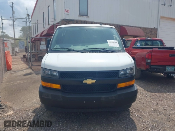 2023 Chevrolet Express Cargo z VIN 1GCWGAFP8P1259579, wystawiony jako IAAI lot #42040508 z przebiegiem 25 681 mil mil oraz . Historia ofert i sprzedaży dostępna na DreamBid. Obrazek 12.