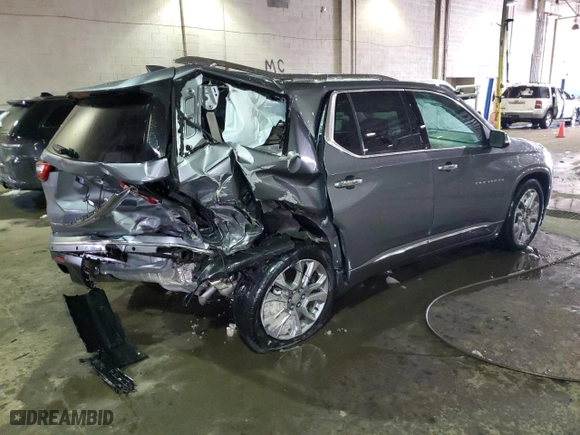 2021 Chevrolet Traverse Premier with VIN 1GNEVKKW9MJ174323, listed as a Copart auction lot 45936545 with 54,049 mi miles and Non Repairable. Bid and sale history available at carsss.com. Image 3.