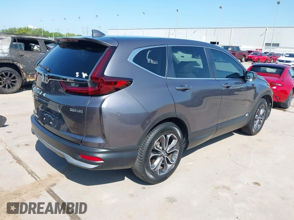 2020 Honda CR-V EX-L with VIN 2HKRW1H83LH423622, listed as a IAAI auction lot 41985902 with 1 mi miles. Bid and sale history available at carsss.com. Image 4.