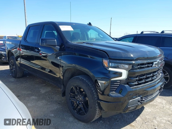 2024 Chevrolet Silverado 1500 RST with VIN 1GCUDEE82RZ343368, listed as a IAAI auction lot 41853257 with 11,410 mi miles. Bid and sale history available at carsss.com. Image 1.