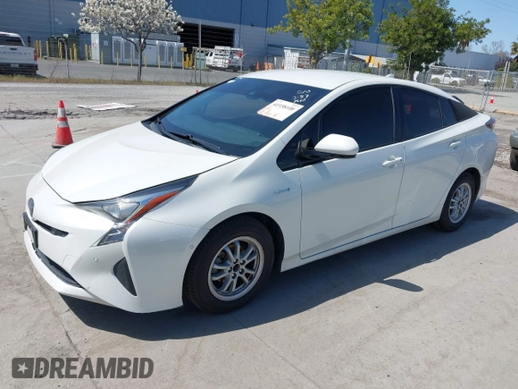 2017 Toyota Prius Two with VIN JTDKBRFU5H3054342, listed as a IAAI auction lot 41938108 with 193,965 mi miles and . Bid and sale history available at carsss.com. Image 2.