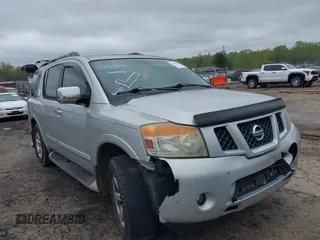 2010 Nissan Armada Titanium z VIN 5N1AA0NC9AN606661, wystawiony jako IAAI lot #41815060 z przebiegiem 276 211 mil mil oraz . Historia ofert i sprzedaży dostępna na DreamBid. Obrazek 1.