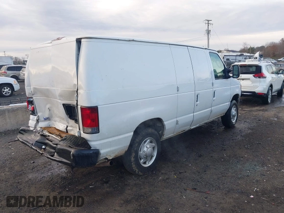 2008 Ford Econoline Cargo Commercial with VIN 1FTNE14W48DB61435, listed as a IAAI auction lot 40964343 with 223,969 mi miles and . Bid and sale history available at DreamBid. Image 4.