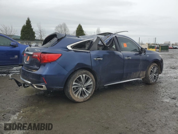 2020 Acura MDX Sport Hybrid w/Technology Pkg with VIN 5J8YD7H57LL000002, listed as a Copart auction lot 45607225 with 0 mi miles and Clean Title. Bid and sale history available at carsss.com. Image 3.
