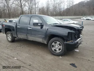 2007 Chevrolet Silverado 1500 LT w/1LT with VIN 3GCEK13M37G502558, listed as a Copart auction lot 45300455 with 407,467 mi miles and Salvage Title. Bid and sale history available at carsss.com. Image 4.