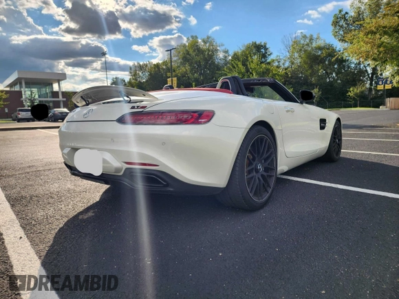 2018 Mercedes-Benz AMG GT AMG GT with VIN WDDYK7HA2JA018312, listed as a Copart auction lot 62376165 with 23,582 mi miles and Salvage title. Bid and sale history available at DreamBid. Image 4.