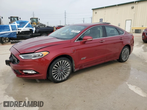 2017 Ford Fusion Energi SE with VIN 3FA6P0PUXHR413821, listed as a Copart auction lot 47833645 with 102,781 mi miles and Salvage Title. Bid and sale history available at carsss.com. Image 1.