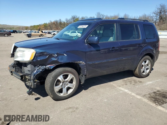 2012 Honda Pilot EX-L with VIN 5FNYF4H5XCB007889, listed as a Copart auction lot 52284075 with 318,329 mi miles and Salvage Title. Bid and sale history available at DreamBid. Image 1.