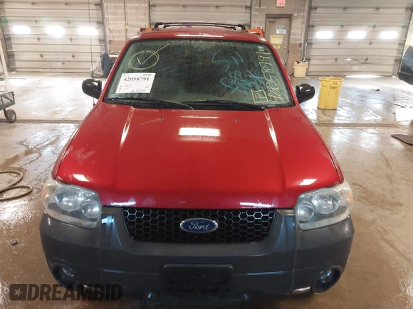 2005 Ford Escape XLT with VIN 1FMYU03115KA75972, listed as a IAAI auction lot 42058791 with 205,005 mi miles and . Bid and sale history available at DreamBid. Image 6.