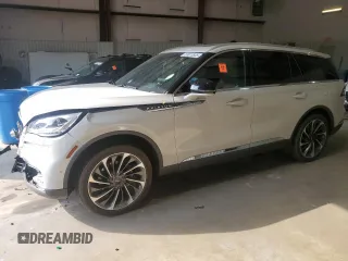 2021 Lincoln Aviator Reserve with VIN 5LM5J7XC9MGL13856, listed as a Copart auction lot 53813935 with 56,816 mi miles and Salvage title. Bid and sale history available at DreamBid. Image 1.