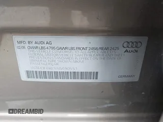 2005 Audi A4 2.0T z VIN WAUDF68E55A490551, wystawiony jako IAAI lot #42372829 z przebiegiem 157 874 mil mil oraz . Historia ofert i sprzedaży dostępna na DreamBid. Obrazek 9.