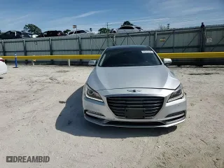 2018 Genesis G80 3.8L with VIN KMHGN4JE5JU236845, listed as a Copart auction lot 46210745 with 78,652 mi miles and Salvage Title. Bid and sale history available at carsss.com. Image 11.