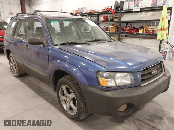 2003 Subaru Forester X with VIN JF1SG63663H708501, listed as a IAAI auction lot 41547662 with 208,134 mi miles. Bid and sale history available at carsss.com. Image 1.